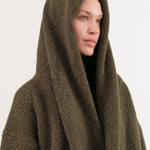 Lauren Manoogian Apparel Womens Sweaters Capote Coat in Olive