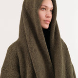 Lauren Manoogian Apparel Womens Sweaters Capote Coat in Olive