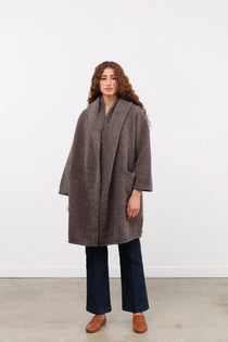 Lauren Manoogian Apparel Womens Outerwear Capote Coat in Patina