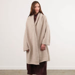 Lauren Manoogian Apparel Womens Sweaters Capote Coat in Pebble