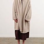 Lauren Manoogian Apparel Womens Sweaters Capote Coat in Pebble