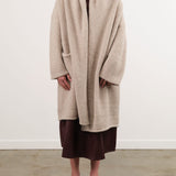 Lauren Manoogian Apparel Womens Sweaters Capote Coat in Pebble