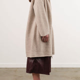 Lauren Manoogian Apparel Womens Sweaters Capote Coat in Pebble