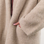 Lauren Manoogian Apparel Womens Sweaters Capote Coat in Pebble