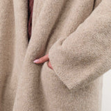 Lauren Manoogian Apparel Womens Sweaters Capote Coat in Pebble