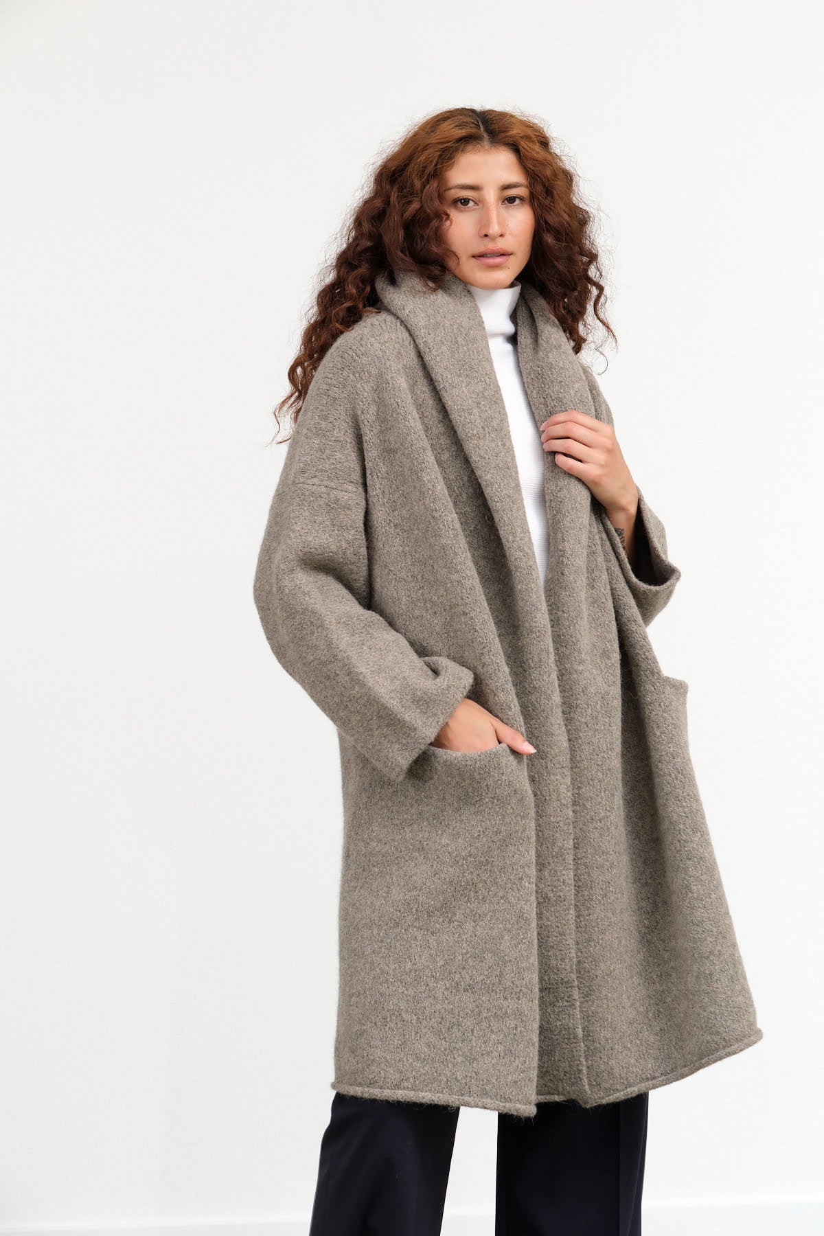 Lauren Manoogian Capote Coat in Rock