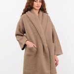 Lauren Manoogian Apparel Womens Outerwear Capote Coat in Tobacco