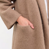 Lauren Manoogian Apparel Womens Outerwear Capote Coat in Tobacco