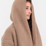 Lauren Manoogian Apparel Womens Outerwear Capote Coat in Tobacco