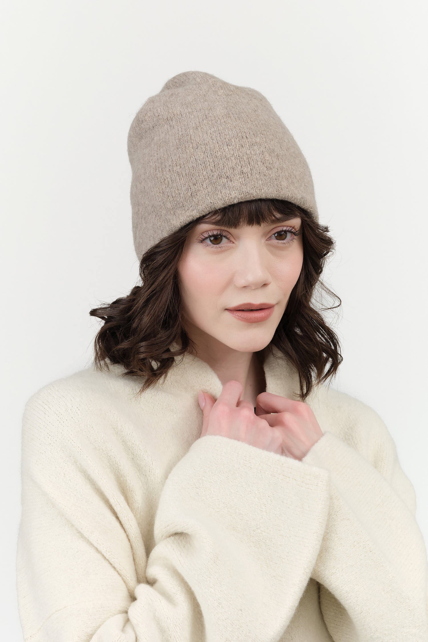 Lauren Manoogian Double Beanie in Dust