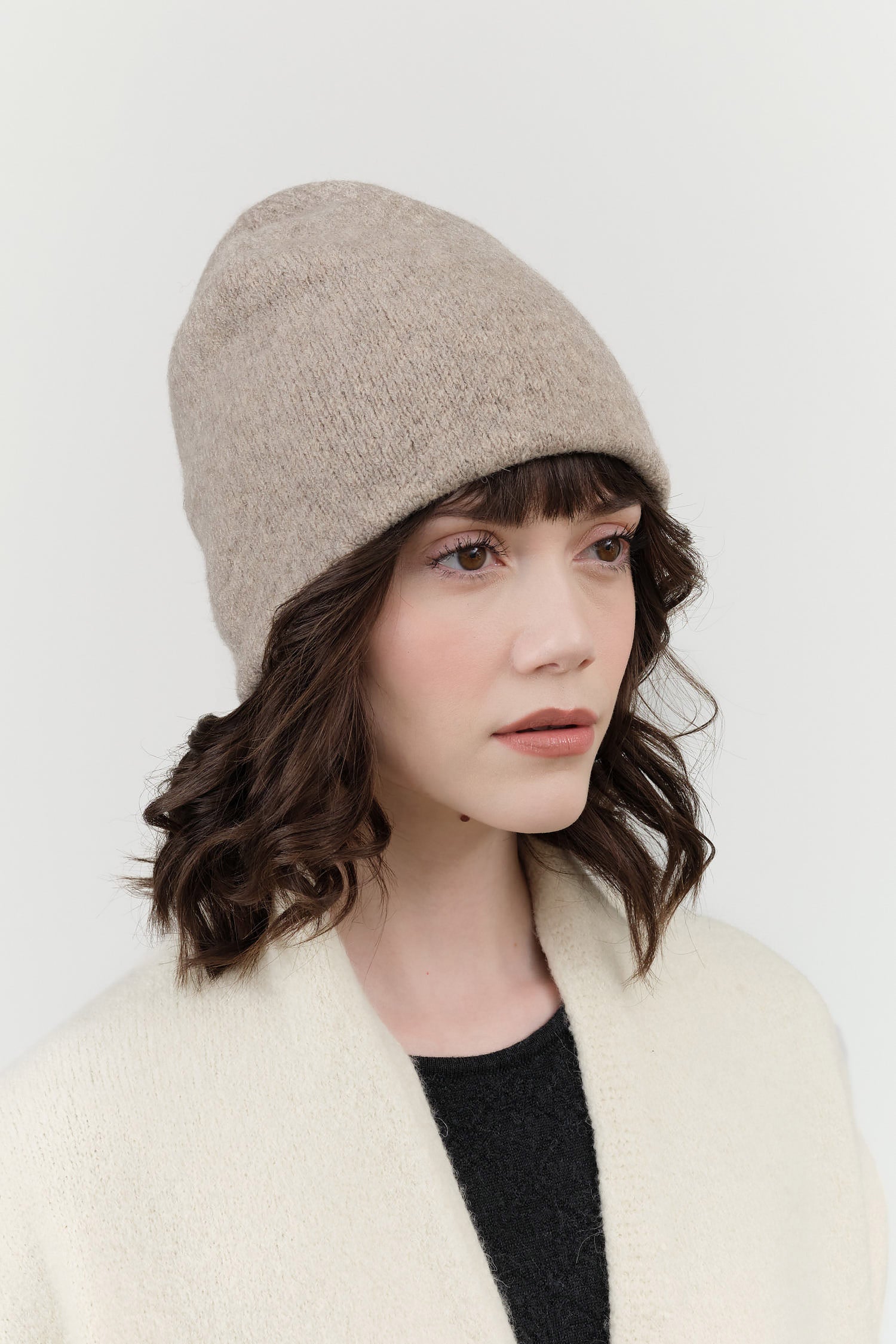 Double Beanie by Lauren Manoogian in Dust