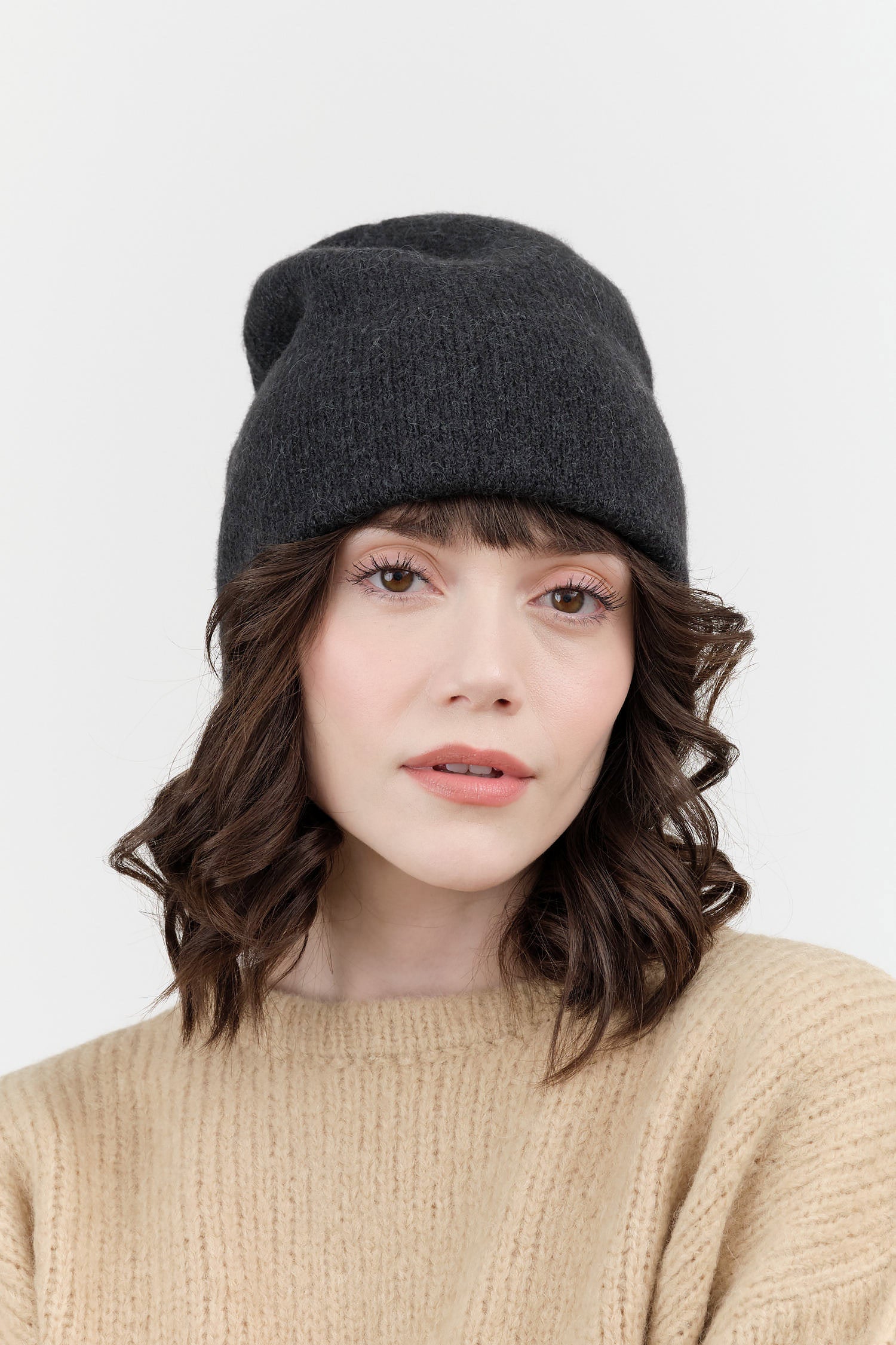 Lauren Manoogian Double Beanie in Ink