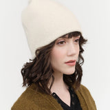 Double Beanie by Lauren Manoogian in Raw White