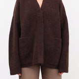 Lauren Manoogian Apparel Womens Outerwear Double Face Cardigan in Merlot