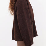 Lauren Manoogian Apparel Womens Outerwear Double Face Cardigan in Merlot