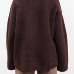 Lauren Manoogian Apparel Womens Outerwear Double Face Cardigan in Merlot