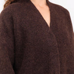 Lauren Manoogian Apparel Womens Outerwear Double Face Cardigan in Merlot