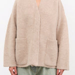 Lauren Manoogian Apparel Womens Outerwear Double Face Cardigan in Oak