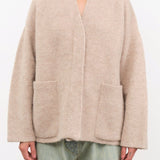 Lauren Manoogian Apparel Womens Outerwear Double Face Cardigan in Oak