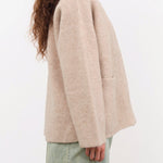 Lauren Manoogian Apparel Womens Outerwear Double Face Cardigan in Oak
