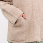 Lauren Manoogian Apparel Womens Outerwear Double Face Cardigan in Oak