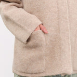 Lauren Manoogian Apparel Womens Outerwear Double Face Cardigan in Oak
