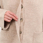 Lauren Manoogian Apparel Womens Outerwear Double Face Cardigan in Oak