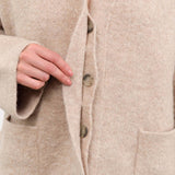 Lauren Manoogian Apparel Womens Outerwear Double Face Cardigan in Oak