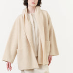 Lauren Manoogian Double Face Coat in Alabaster