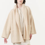 Lauren Manoogian Double Face Coat in Alabaster