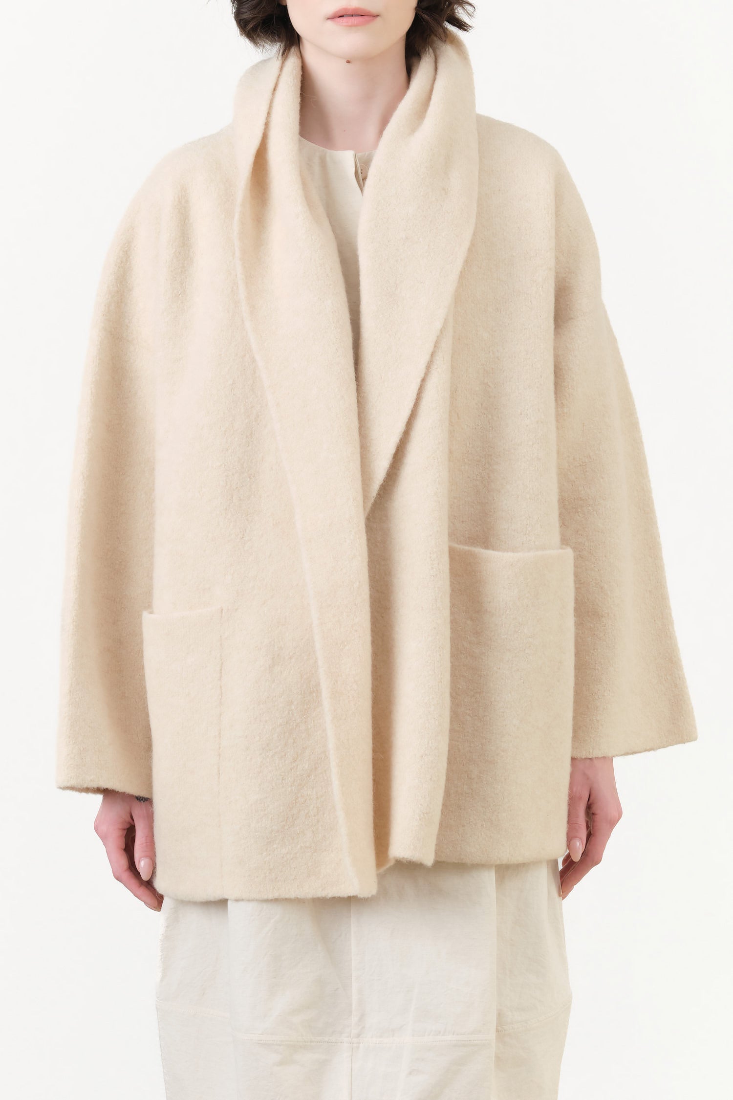 Double Face Coat by Lauren Manoogian in Alabaster