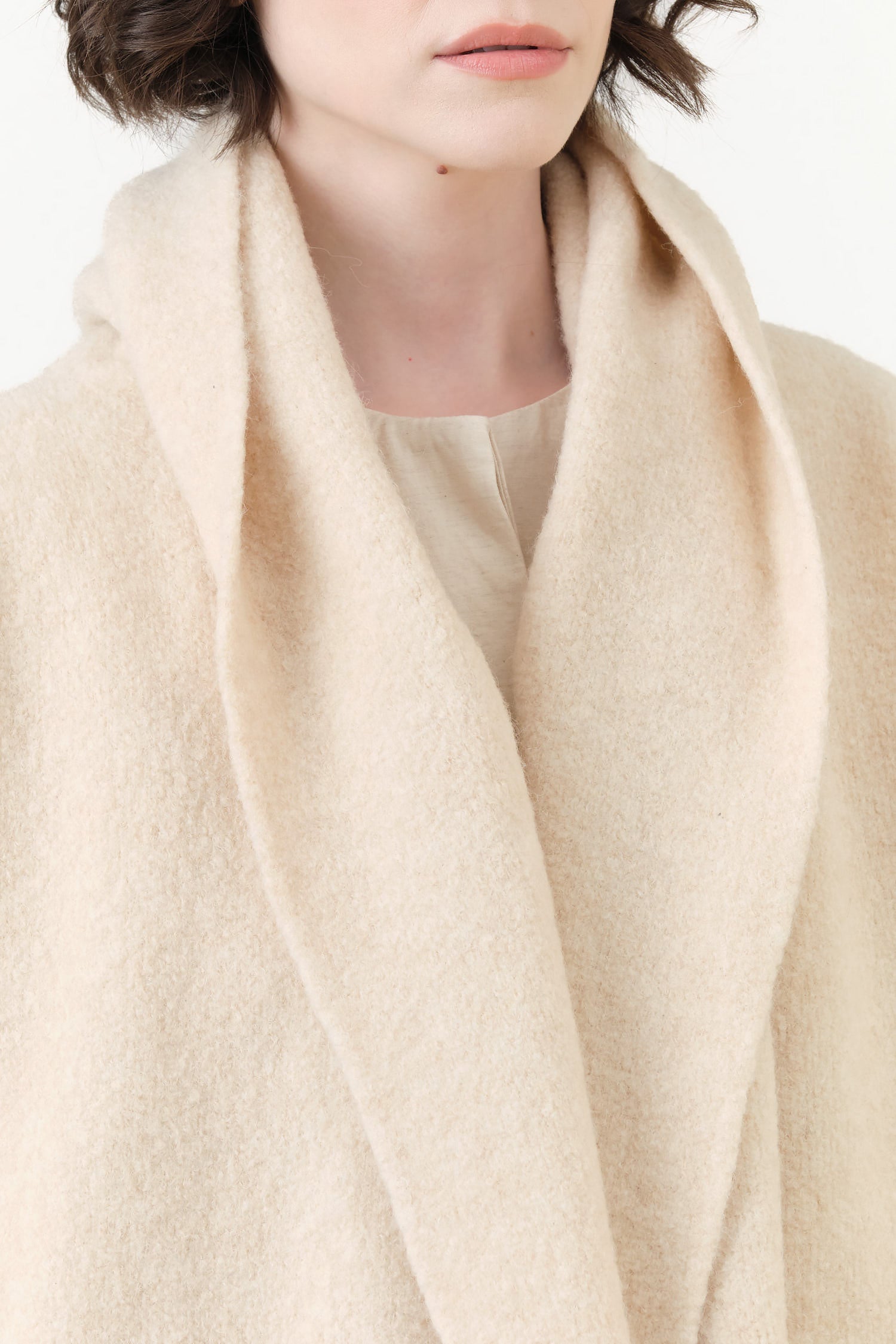 Alabaster Double Face Coat by Lauren Manoogian