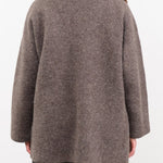 Lauren Manoogian Apparel Womens Outerwear Double Face Coat in Blackened