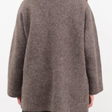 Lauren Manoogian Apparel Womens Outerwear Double Face Coat in Blackened