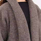 Lauren Manoogian Apparel Womens Outerwear Double Face Coat in Blackened