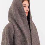Lauren Manoogian Apparel Womens Outerwear Double Face Coat in Blackened