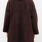 Lauren Manoogian Apparel Womens Outerwear Double Face Coat in Merlot