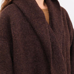 Lauren Manoogian Apparel Womens Outerwear Double Face Coat in Merlot