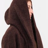Lauren Manoogian Apparel Womens Outerwear Double Face Coat in Merlot
