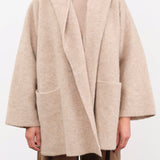 Lauren Manoogian Apparel Womens Outerwear Double Face Coat in Oak