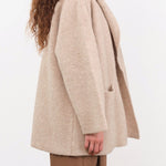 Lauren Manoogian Apparel Womens Outerwear Double Face Coat in Oak