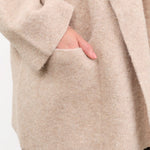 Lauren Manoogian Apparel Womens Outerwear Double Face Coat in Oak