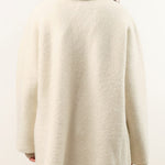 Lauren Manoogian Apparel Womens Sweaters Double Face Coat in Raw White