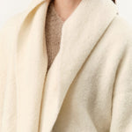 Lauren Manoogian Apparel Womens Sweaters Double Face Coat in Raw White