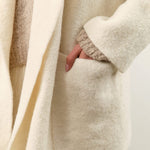 Lauren Manoogian Apparel Womens Sweaters Double Face Coat in Raw White