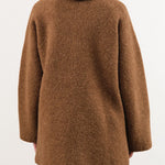 Lauren Manoogian Apparel Womens Sweaters Double Face Coat in Rust