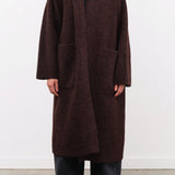 Lauren Manoogian Apparel Womens Outerwear Double Face Long Coat in Merlot
