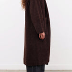Lauren Manoogian Apparel Womens Outerwear Double Face Long Coat in Merlot