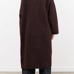 Lauren Manoogian Apparel Womens Outerwear Double Face Long Coat in Merlot