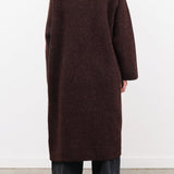 Lauren Manoogian Apparel Womens Outerwear Double Face Long Coat in Merlot